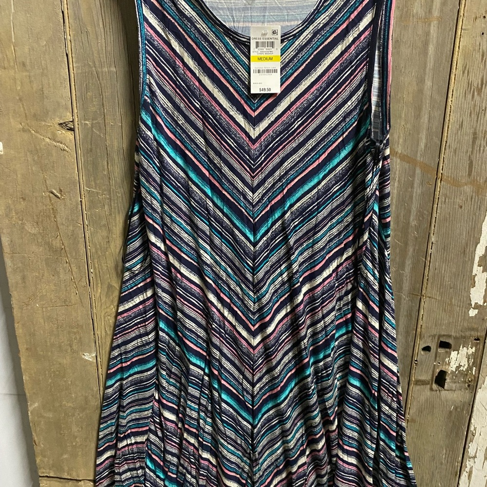 Style & Co. Multicolor Chevron Maxi Dress